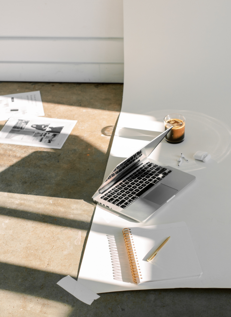 computer on ground